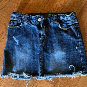 98% cotton denim short skirt size 1